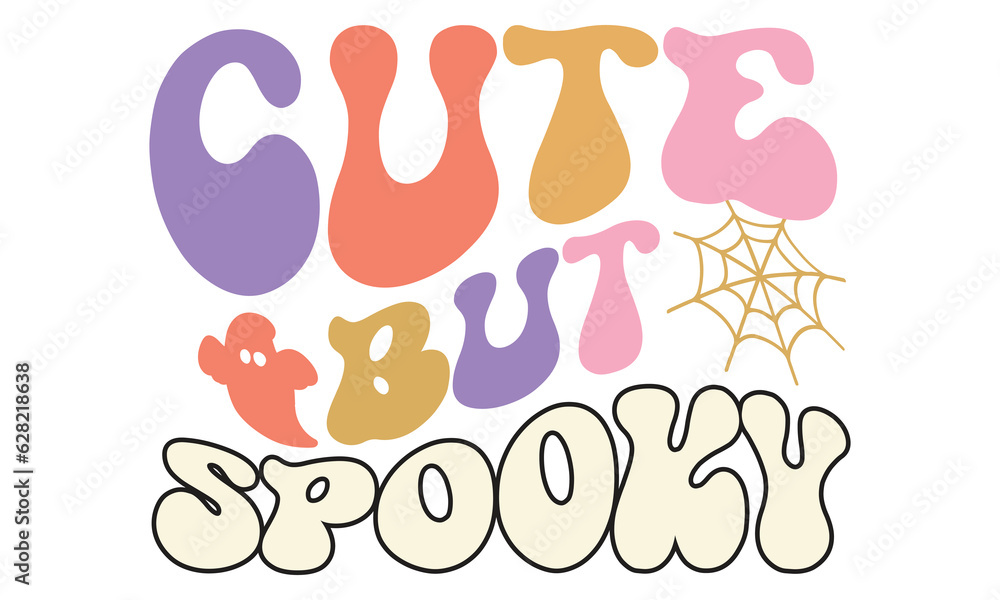 Cute but spooky Retro SVG