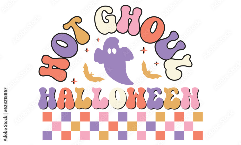 Hot ghoul halloween Retro SVG