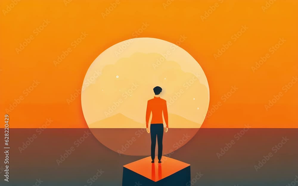 A person standing on a tightrope struggling to balance and keep their footing Psychology art concept. AI generation. A person standing on a tightrope struggling to balance and keep their footing Psychology art concept. AI generation.