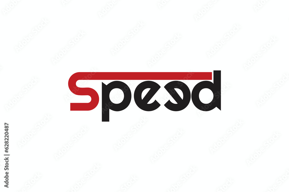 Simple speed vector logo isolated white background. Simple speed vector logo isolated white background.