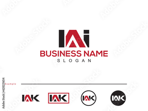 Unique Letter IAI ia Business Logo Icon For Your Shop photo