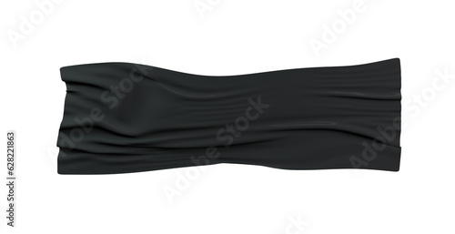 3d realistic blank latex wrapping. Wrinkled Crumpled wraps set polyethylene film for packages.