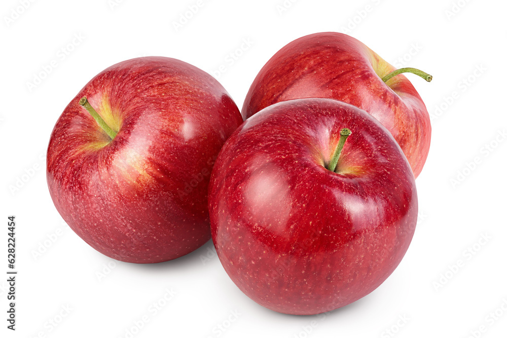 Red,Apple,Isolated,On,White,Background,With,Clipping,Path,And