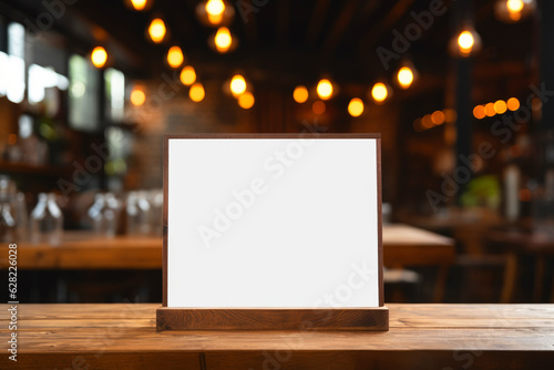 Cozy Bar Whiteboard. Generative AI © gankevstock
