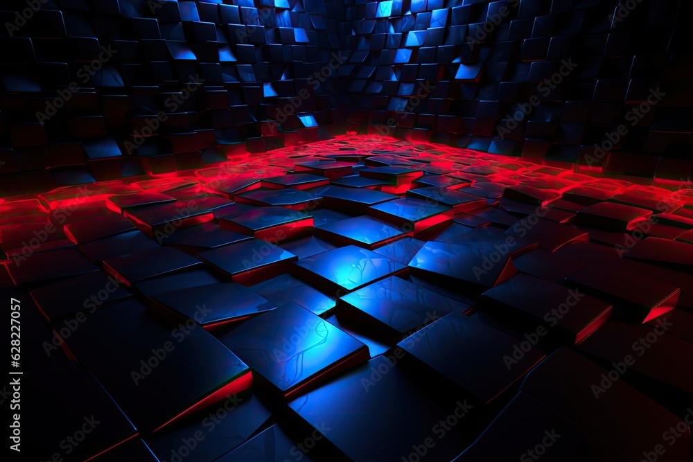 Fototapeta premium abstract background with squares