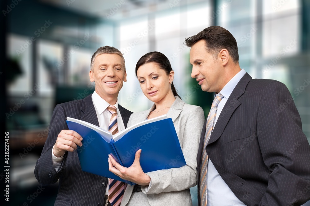 Group of happy young business coworkers, AI generated image Group of happy young business coworkers, AI generated image