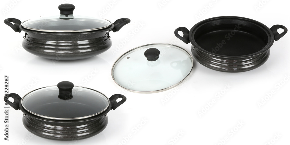 Images of cookware on a white background Images of cookware on a white background