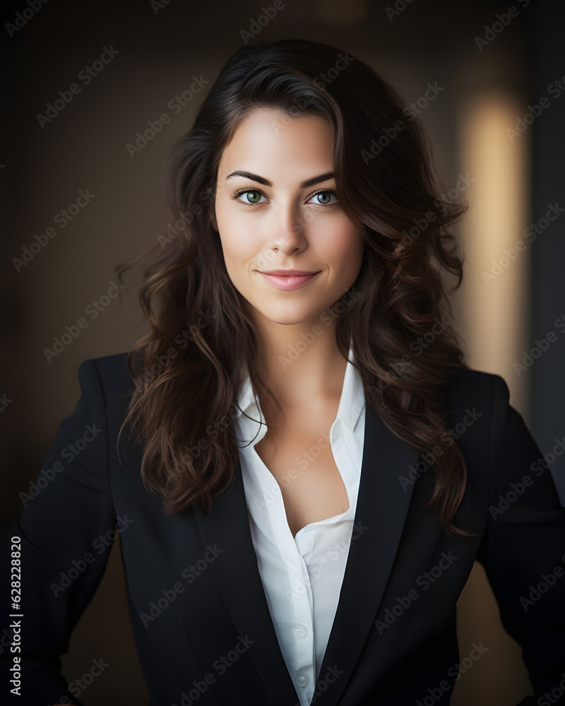 The power of self-assurance in a confident young woman. Generated AI The power of self-assurance in a confident young woman. Generated AI