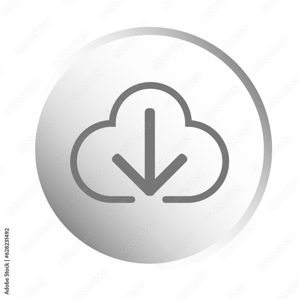 impor cloud button vector impor cloud button vector