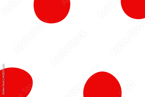 red spheres isolated on white background