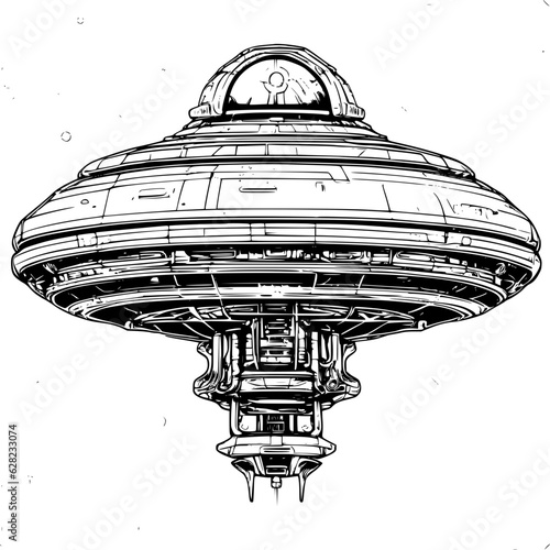 ufo in space
