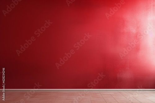 empty wall and wooden floor with glare from the window. Interior background for mockup or presentation © Lucas