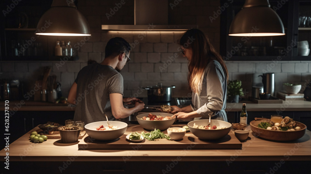 Vibrant Casino Room with an Array of Slot Machines - Easily Accessible Stock Image Generated by AI