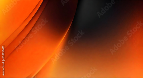 Orange color grainy gradient luminous color splash abstract background