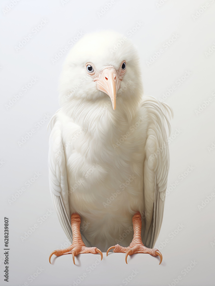 Obraz premium Albino Bird white raven owl jackdaw