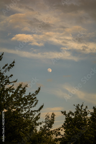 moon and clouds