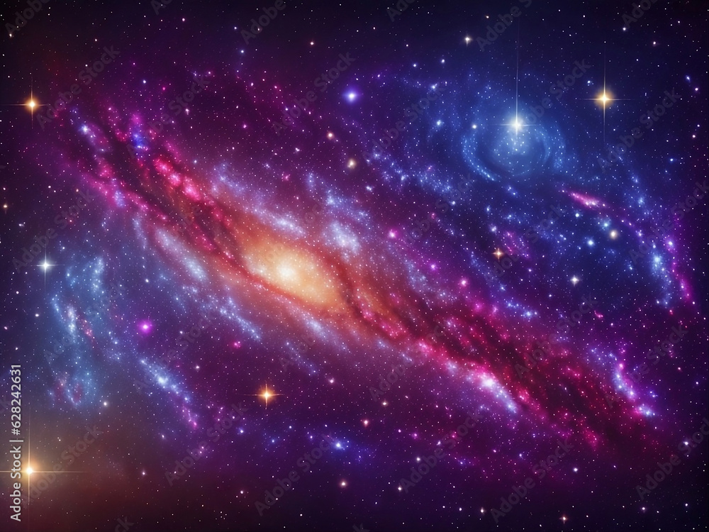 Galaxy background filled with bright stars. Glorious Sky. Space background with realistic nebula and shining stars Galaxy background filled with bright stars. Glorious Sky. Space background with realistic nebula and shining stars
