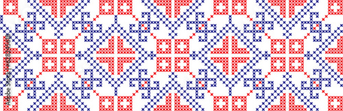 embroidered cross-stitch ornament national pattern