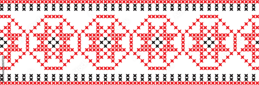 embroidered cross-stitch ornament national pattern embroidered cross-stitch ornament national pattern