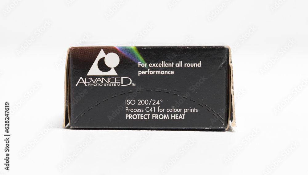 kent, uk 01.01.2023 Tesco advanced colour print film roll 35mm camera