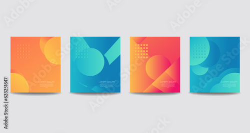Plantillas creativas de arte universal con elementos abstractos. Para afiches, tarjetas de felicitación y de negocios, invitación, pancarta, folleto, encabezado de correo electrónico, publicidad.