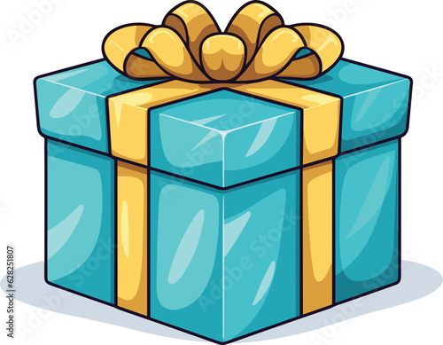 Vector gift boxes with different color ribbons. Realistic giftbox in front view, isolated on white background.