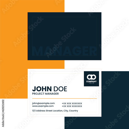 Professional modern business card vector design template