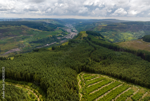 The Rhondda Valley in South Wales.