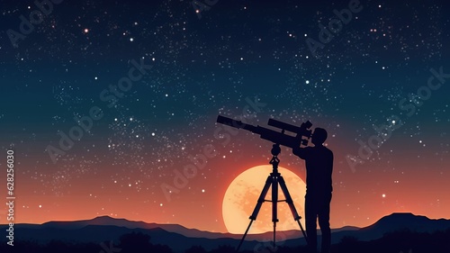 The use of telescopes and other instruments to observe and study celestial objects and phenomena
