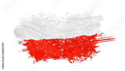 Flaga Polski - ikona wektorowa