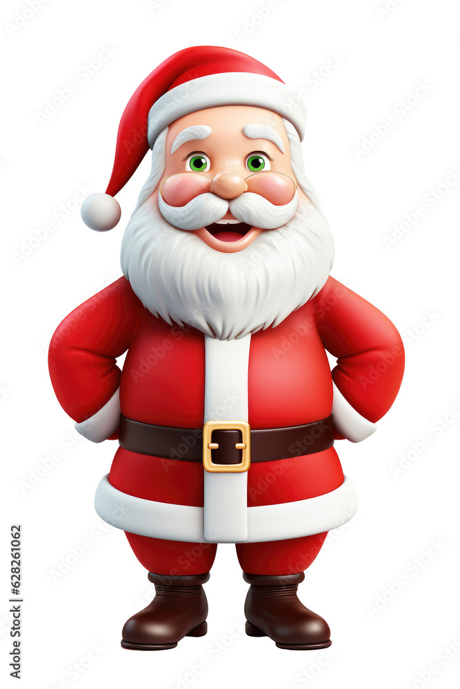 Santa claus character isolated on transparent background. Generative ai. Santa claus character isolated on transparent background. Generative ai.