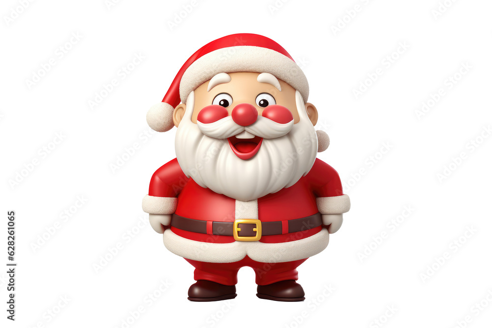 Santa claus character isolated on transparent background. Generative ai. Santa claus character isolated on transparent background. Generative ai.