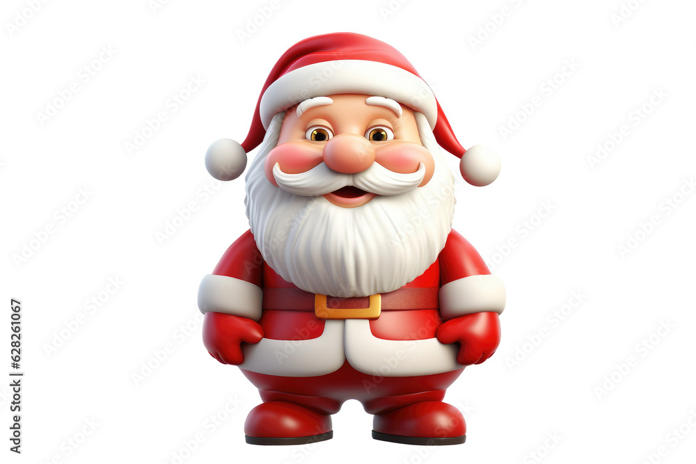Santa claus character isolated on transparent background. Generative ai. Santa claus character isolated on transparent background. Generative ai.