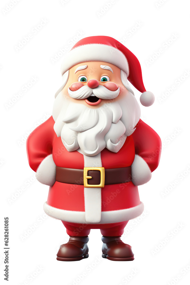 Santa claus character isolated on transparent background. Generative ai. Santa claus character isolated on transparent background. Generative ai.