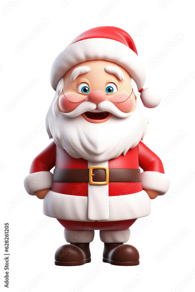 Santa claus character isolated on transparent background. Generative ai. Santa claus character isolated on transparent background. Generative ai.
