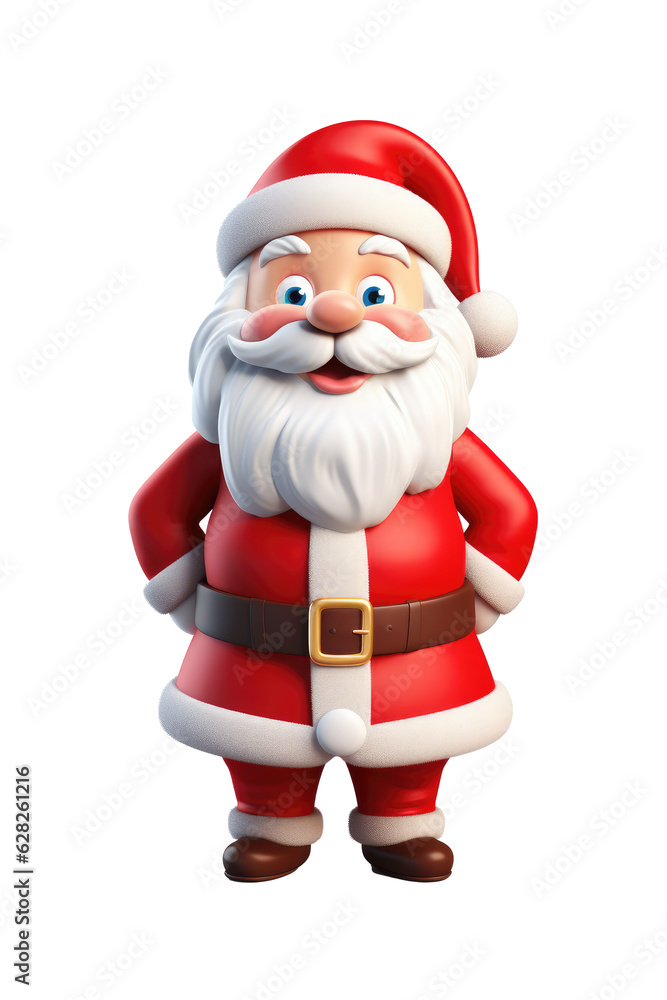 Santa claus character isolated on transparent background. Generative ai. Santa claus character isolated on transparent background. Generative ai.