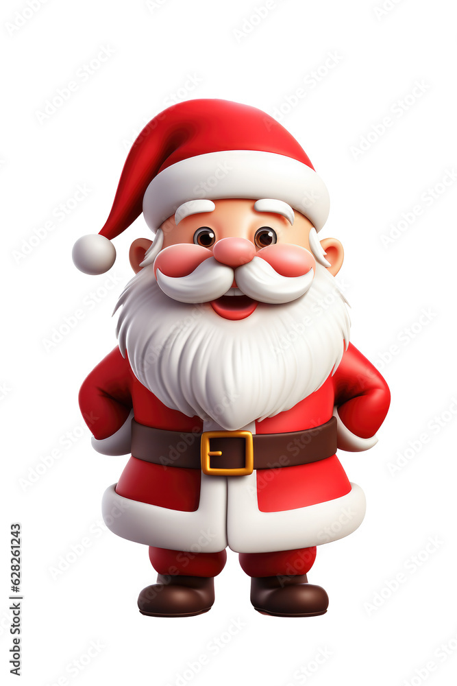 Santa claus character isolated on transparent background. Generative ai. Santa claus character isolated on transparent background. Generative ai.