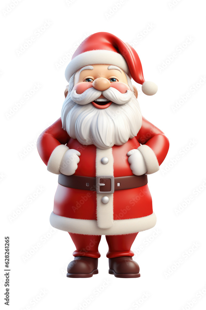 Santa claus character isolated on transparent background. Generative ai. Santa claus character isolated on transparent background. Generative ai.