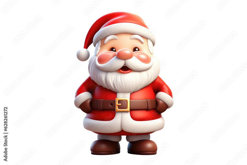 Santa claus character isolated on transparent background. Generative ai. Santa claus character isolated on transparent background. Generative ai.