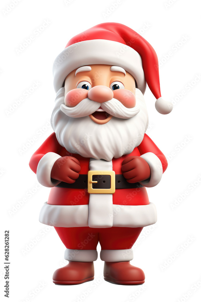 Santa claus character isolated on transparent background. Generative ai. Santa claus character isolated on transparent background. Generative ai.