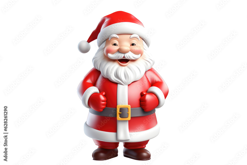 Santa claus character isolated on transparent background. Generative ai. Santa claus character isolated on transparent background. Generative ai.