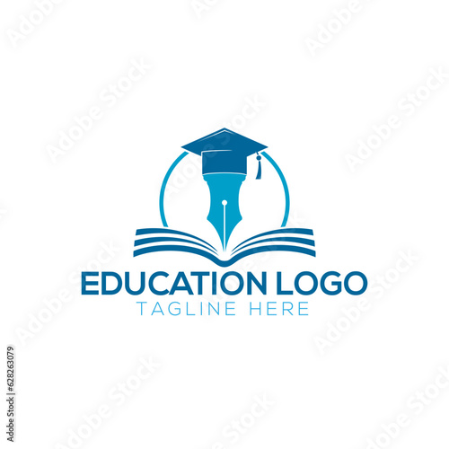 global education logo design. globe element.
