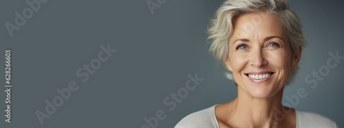 Middle-aged beautiful woman...