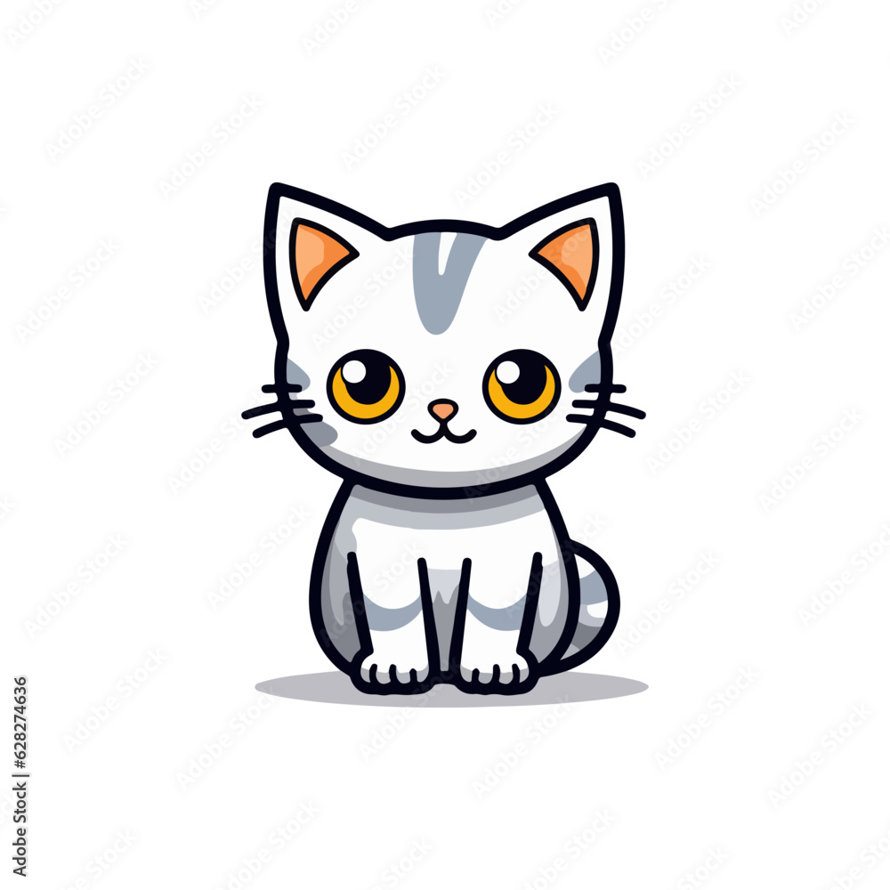 kitten baby cat cartoon vector kitten baby cat cartoon vector