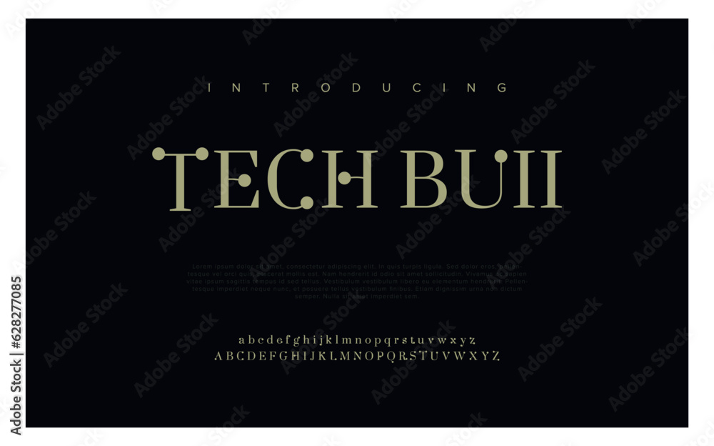 Futuristic geometric font with numbers. Eps10 vector. Futuristic geometric font with numbers. Eps10 vector.