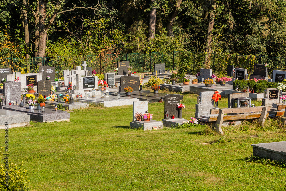 Φωτογραφία CTIBOR, CZECH REPUBLIC - SEPTEMBER 16, 2020: Ctibor cemetery near Vlasim town, C