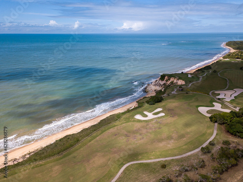 Campo de Golfe, litoral falésias na Bahia
