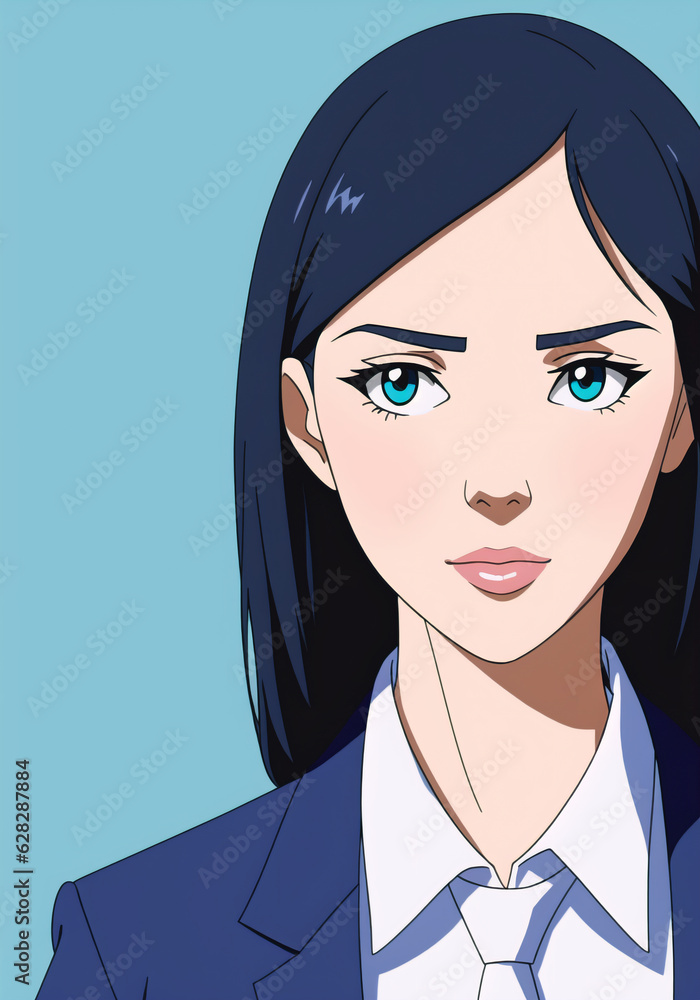 Female office worker. Portrait of beautiful woman in business suit. Generative AI. Female office worker. Portrait of beautiful woman in business suit. Generative AI.