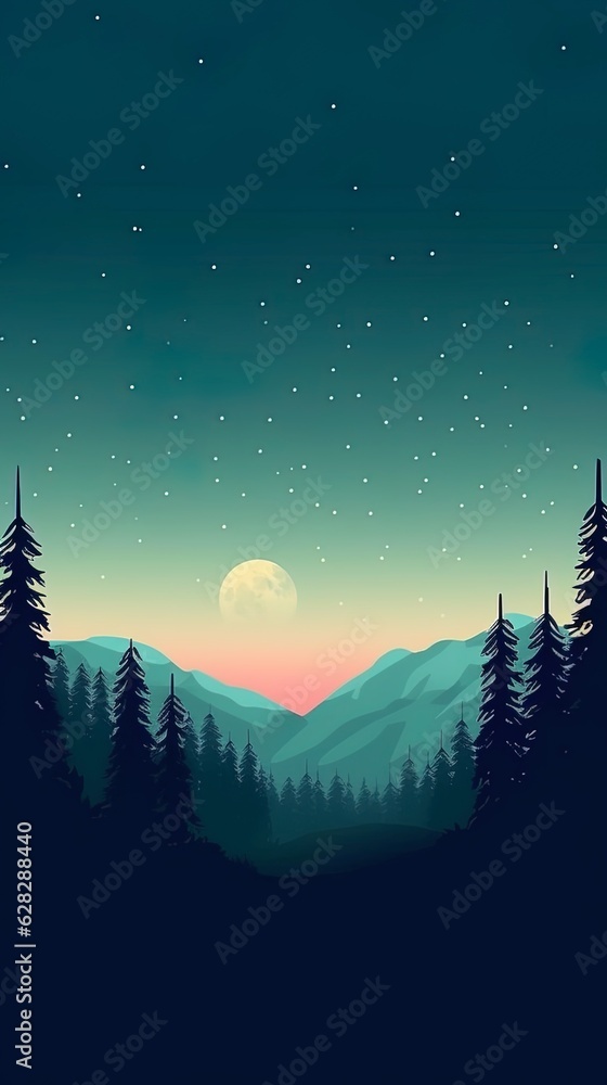 Fototapeta premium High-Definition Pastel Gradient Wallpaper: An Aesthetic and Calming Background for Apple Devices and Mobile Phones in 32K Resolution. Generative Ai