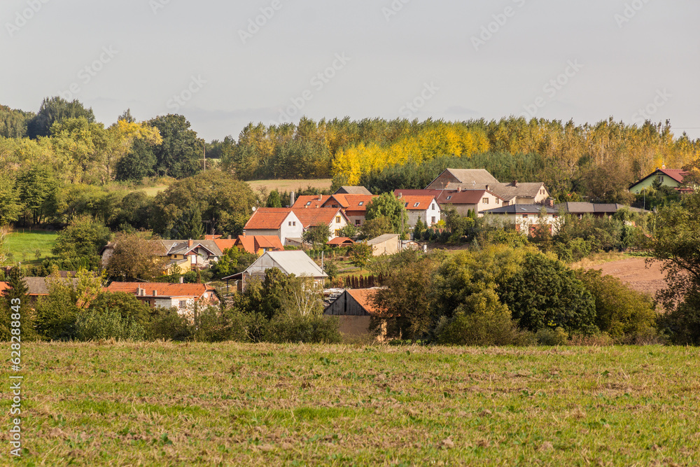 Obraz premium View of Prusice village, Czech Republic